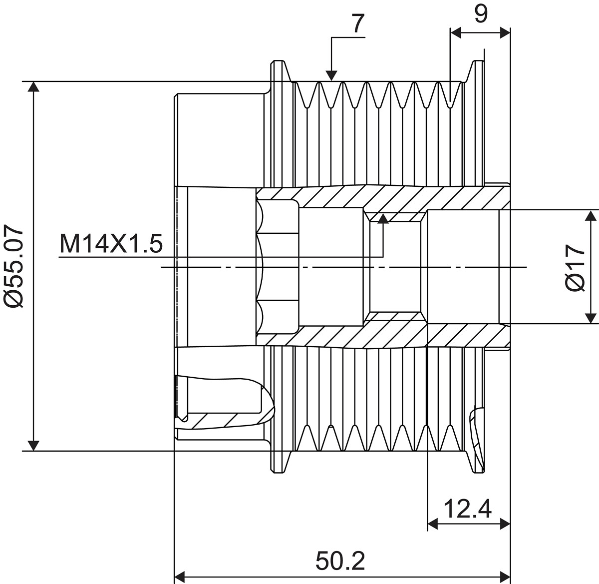 DISPOSITIVO RUOTA LIBERA ALTERNATORE